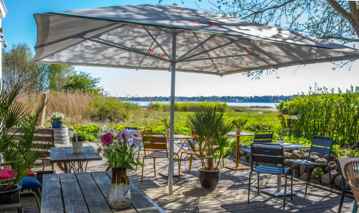 Terrasse von Ute im Bikini in Kiel als Location für Firmenfeiern